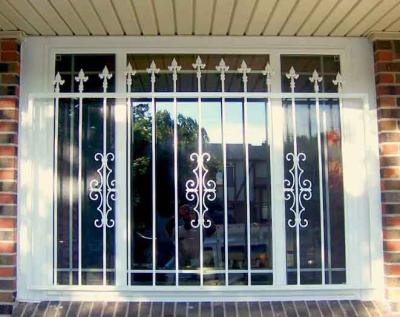 China Fixed Iron Home Burglar Proof Window Grill Modern Design for sale