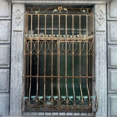 China Folding Decorative Wrought Iron Bars For Windows Cast /wrought Iron Grille Designs For Balcony for sale