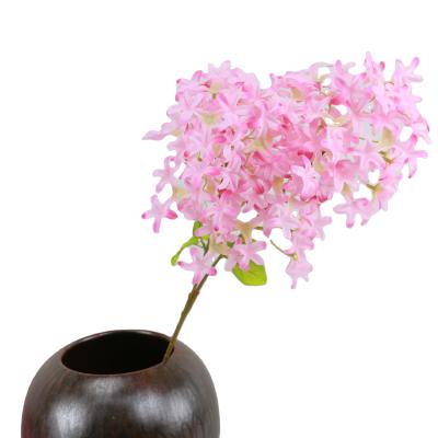 China Silk+ Good Quality 2 Plastic Branches Artificial Silk Cherry Blossom Flower for sale