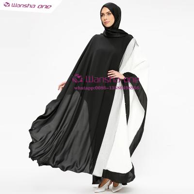 China Custom Made Ethnic Pakistani Indian Women Islamic Muslim Maxi Dress Dubai Black Lady Long Sleeve Plain Maxi Dress Jalabiya Dress One Size Abaya for sale