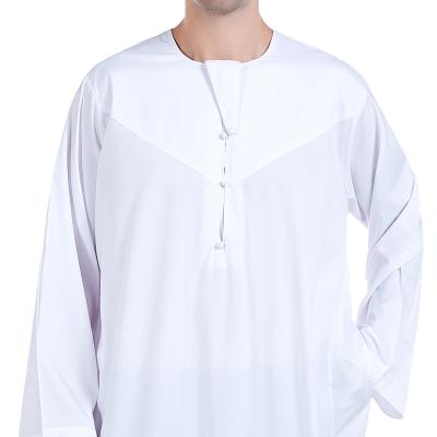 China 100% Islamic abaya thobe men cotton men thobe royal arabic muslim men causal clothing for arab thobe for sale