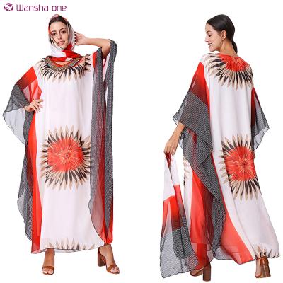 China New designs dubai lady long kaftan robe abaya africa robe muslim robe women silk african women clothing for sale