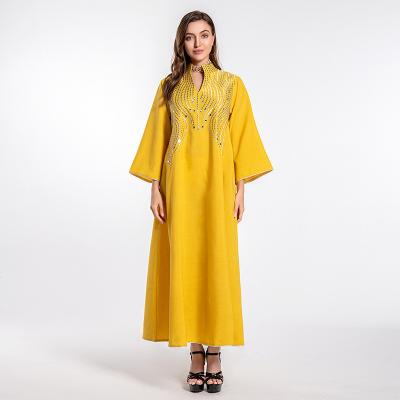 China 2021 Summer Latest Designs Long Sleeve Dubai Muslim Abaya Women Ethnic Islamic Clothing Ethnic Islamic Clothing for sale