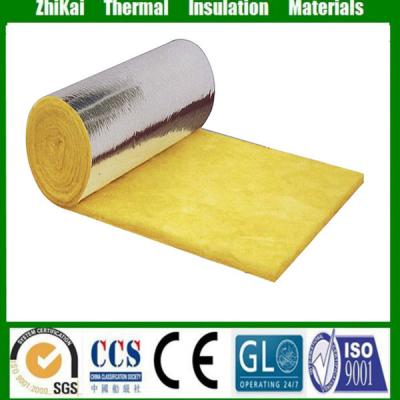 China Building Materials 25mm Glass Wool Roll With Aluminum Foil Building Wall Heat Insulation Glass Wool Roll for sale