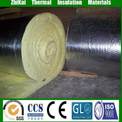 China Construction Heat Insulation Materials High Density 50mm Thick Glass Wool Roll , Aluminum Foil Faced Glass Wool Insulation for sale