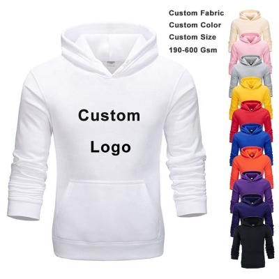 China Anti-Shrink OEM ODM Blank Sublimation Hoodie Wholesale Custom Logo Hoodies Manufacturers Plain Plus Size Men's Hoodies & Sweatshirts Unisex for sale