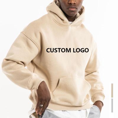 China Anti-Shrink High quality cotton oversized blank fashion streetwear embroidery logo custom mens hoodie for sale