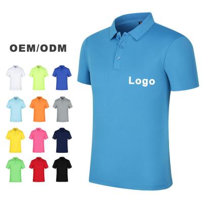 China Anti-wrinkle Sublimation Plus Size Men's Polo Shirts Custom Logo 100% Polyester Polo Tshirts T-shirt Blank Dry Fit Golf Polo T Shirts for sale