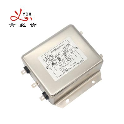 China 20A 250V Low Pass EMI Filter Single Phase Power Filter For Servo Motor for sale