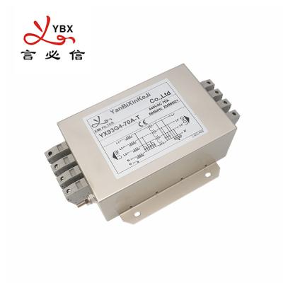 China UL 94V-0 440VAC 10A 3 Phase EMI Filter With CE ROHS Approvals for sale