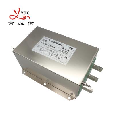 China 600A High Current Three Phase Filter Inverter Input Copper Bar Output EMI/RFI Filter for sale