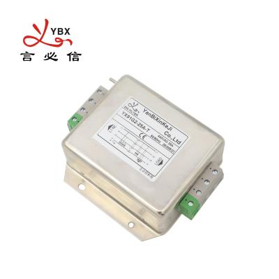 Chine YX91G2 Filtre EMI à bloc terminal Filtre de puissance à trois phases pour l'automatisation industrielle à vendre