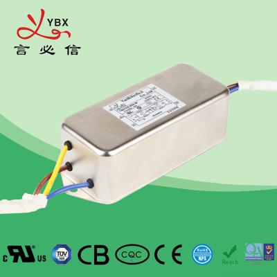 China 15A AC Power Noise Filter Excellent Differential Common Mode Attenuation for sale