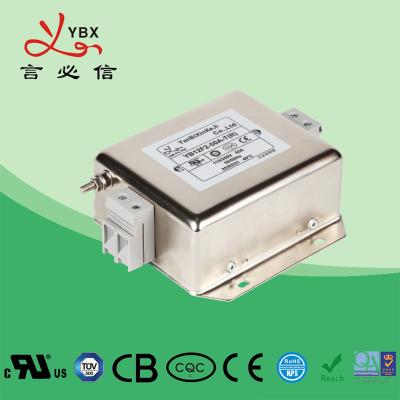 China Three Phase Emi Filter Rated Current 1-50A Environmental Temperature 40°C for sale