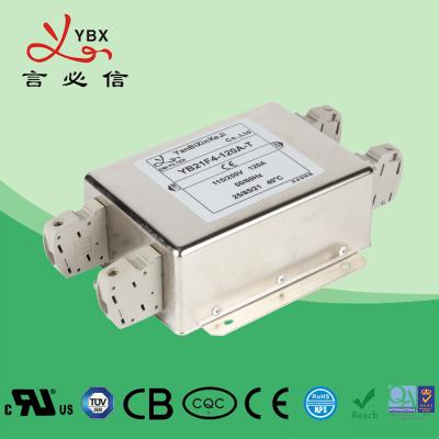 China 120V 30A 250VAC AC Power Noise Filter / AC Line EMI Filter Metal Case for sale