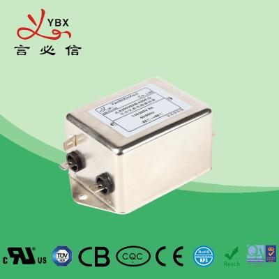 China Yanbixin 6A 120 250VAC Single Phase RFI Filter , EMC Noise Filter For Military for sale