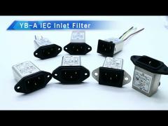 YB-A Series IEC Inlet EMI Filter 110V/220V 3A Power Line Filter For Household Appliance