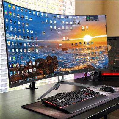 China Para 24 Inch Curved Frameless PC Dropship Cheap Monitores 4K Curved Screen Wide Display 1080P LED Rate Gaming LCD Monitors For Office for sale