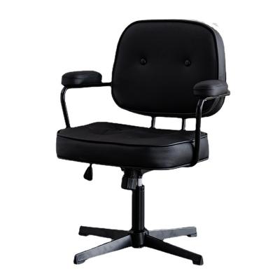 China Other Design Modern Comfortable Wholesale Coffee Brown Swivel Leather Ergonomic Computer Desk Computer Desk Home Chair for sale