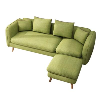 China Removable Scandinavian style 3 seater cheap cover frame fabrics sofas sectionals upholstery modern fabric sofa set furniture for textile for sale