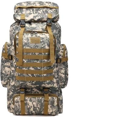 China With USB FREE SAMPLE Military Tactical Backpack, 70L Large Capacity Camouflage Waterproof Outdoor Rucksack For Travel Hiking Camping for sale