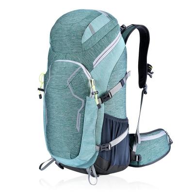 China Hot Selling Unisex Sports Waterproof Travel Large Capacity 50L Outdoor Mountaineering Camping Hiking Backpack RPET for sale