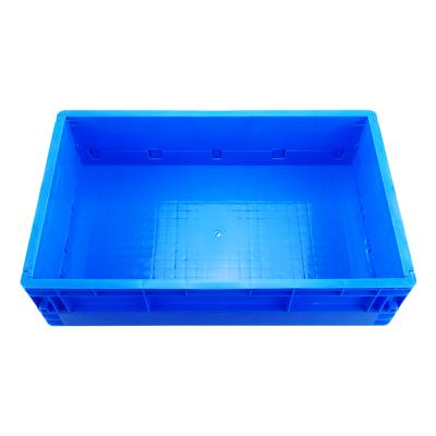 China Warehosue 2021 transparent high turnover good quality foldable stackable plastic crates for grapes for sale