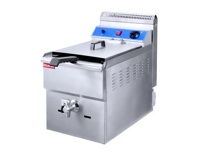 China Best Price Restaurant Adjustable Lpg Gas Donut Deep Fryer With Temperature Control for sale