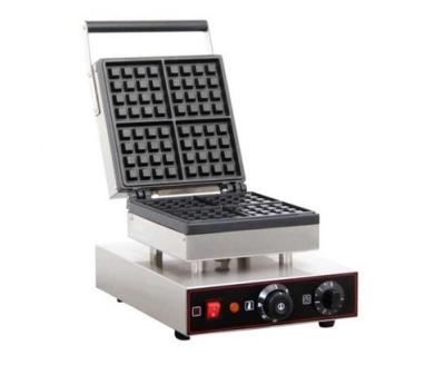 China Hot Selling Waffle Table Up Stainless Steel Square One Plate Egg Waffle Maker Electric Baker Price for sale