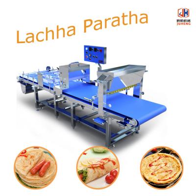 China Commerciële Automatische Gelaagde Lachha Paratha die Machinemateriaal maken Te koop