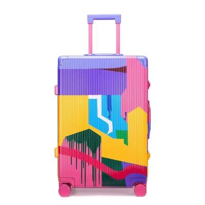 China Wholesale PC Factory Price Customize Travel Trolley Case Bag Lightweight ABS Hard Shell Carry On Suitcase Luggage for sale