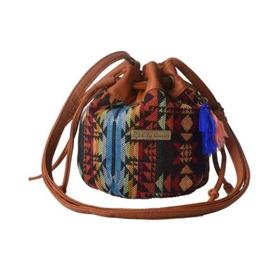 China Canvas+pu Canvas Women Crcrossbody Shoulder Bags Women Ethnic Shoulder Bag for sale