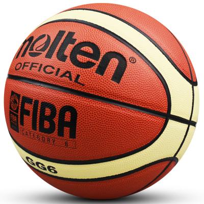 China Basketball Playing PU Leather Official Match Standard Grade 6 And Weight Cheap Price Molten GG6 Basketball For Women for sale