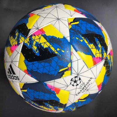 China Custom Size 5 Soccer Football Thermal Glued Ball In Soft Touch High Quality PU Printing Leather for sale