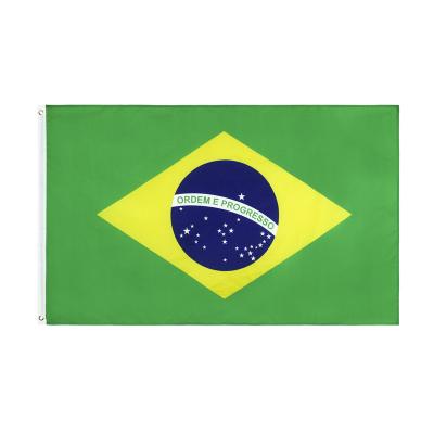 China Sports and Games 2022 International Brazilian Qatar World Cup Brazil Design Polyester Flags Wholesale for sale