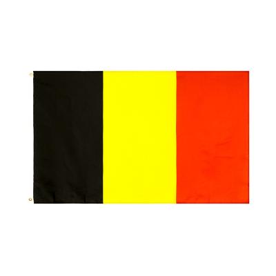 China Sports and Games 2022 Qatar World Cup Yellow Alerts Black Countries Decoration Belgium Outdoor Flag Wholesale 90x150CM for sale