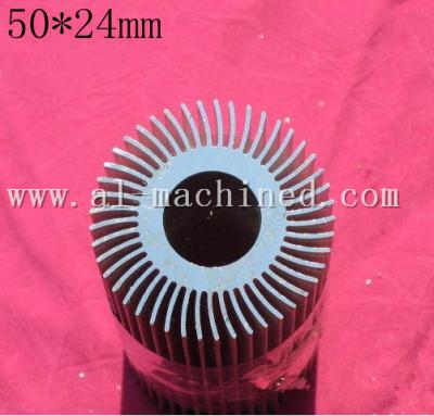 China Item 116,customized round extruded aluminum profile heatsink in china, cooler for led lights,round heatsink in china for sale