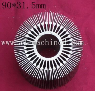 China Item 122,customized round extruded aluminum profile heatsink in china, cooler for led lights,round heatsink in china for sale