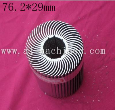 China Item 128,customized round extruded aluminum profile heatsink in china, cooler for led lights,round heatsink in china for sale