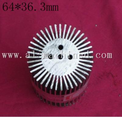 China Item 115,customized round extruded aluminum profile heatsink in china, cooler for led lights,round heatsink in china for sale