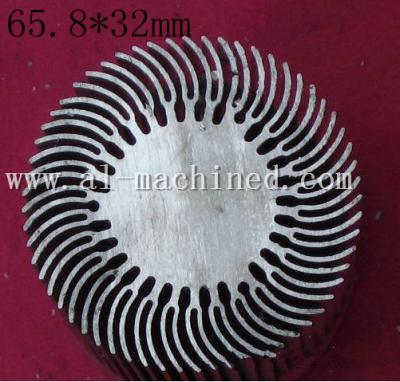 China Item 120,customized round extruded aluminum profile heatsink in china, cooler for led lights,round heatsink in china for sale