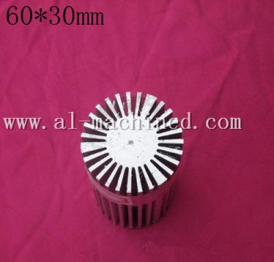 China Item 125,customized round extruded aluminum profile heatsink in china, cooler for led lights,round heatsink in china for sale