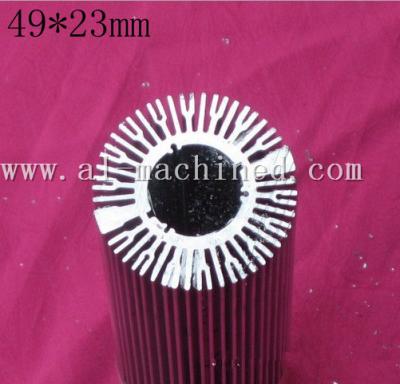 China Item 150.customized round extruded aluminum profile heatsink in china, cooler for led lights,round heatsink in china for sale