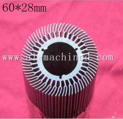 China Item-101,black Round LED Heatsink,Radiator ni china,Cooler Aluminum 6063 Extrusion Profiles for led  light for sale