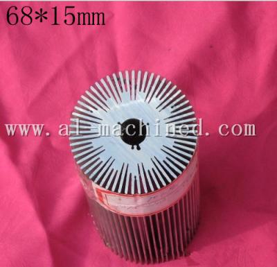 China Item-103,black Round LED Heatsink,Radiator ni china,Cooler Aluminum 6063 Extrusion Profiles for led  light for sale