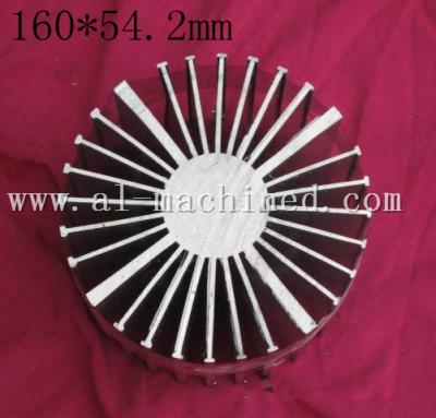 China Item-107,black Round LED Heatsink,Radiator ni china,Cooler Aluminum 6063 Extrusion Profiles for led  light for sale