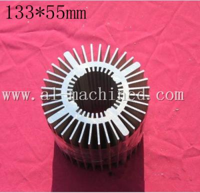 China Item-12,133mm circular aluminum extrusion profile led heatsinks,led cooler,radiator,cooler for led track light for sale