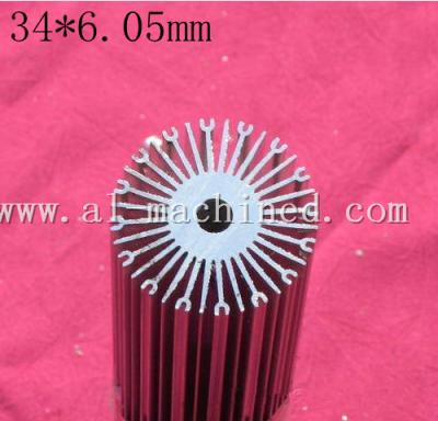 China Item-31,34mm round aluminum extrusion profiles led heatsinks in china,customized heatsink,al-6063 heat sink for sale