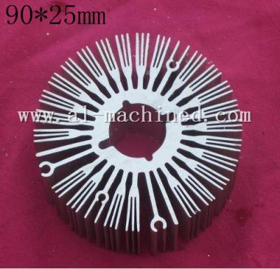 China Item 194.Machined LED Cooling in china, AL6063 Extruded Profiles LED Light Radiator,hot item round heatsinks in china for sale