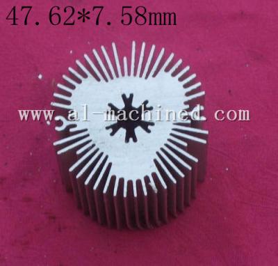 China Item 195.Machined LED Cooling in china, AL6063 Extruded Profiles LED Light Radiator,hot item round heatsinks in china for sale